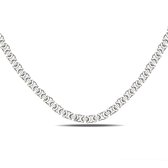 Juwelier Zwartevalk zilveren platte koningsschakel ketting - ET 40/60cm--