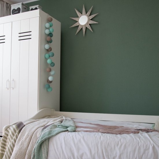 Cotton Ball Lights - Indoor lichtslinger - Mint - 20 lampjes van Cotton Ball Lights — afbeelding 3