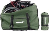 Fietstransporttas, draagtas, fietstransport, opbergtas voor 20 inch vouwfiets (groen)