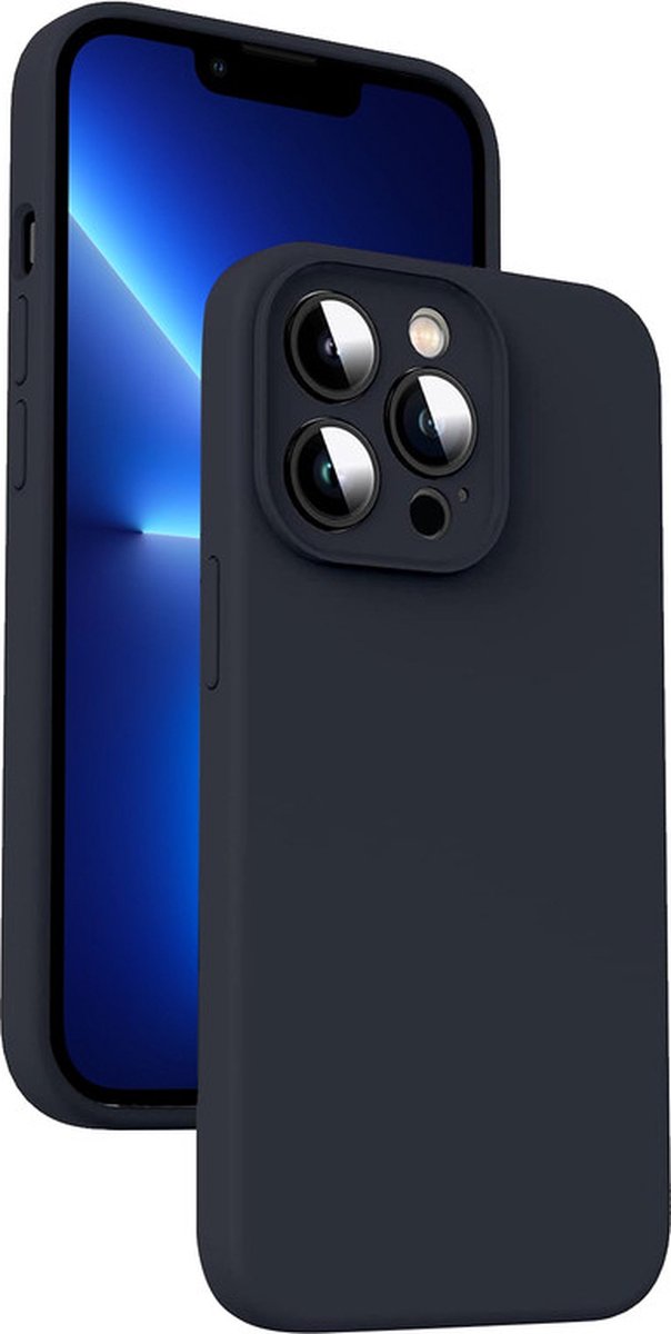 iPhone 15 PRO Hoesje - Liquid Case Siliconen Cover - Geschikt voor Magsafe - Zwart - Provium