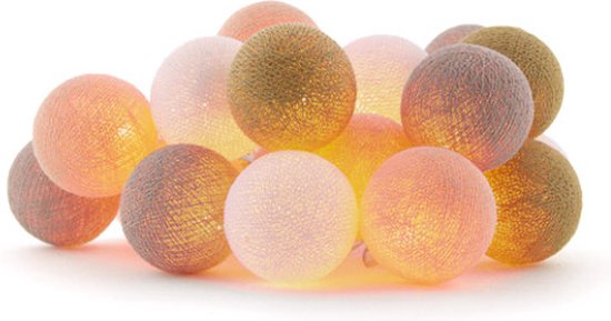 Cotton Ball Lights - Indoor lichtslinger - Flamingo - 20 lampjes