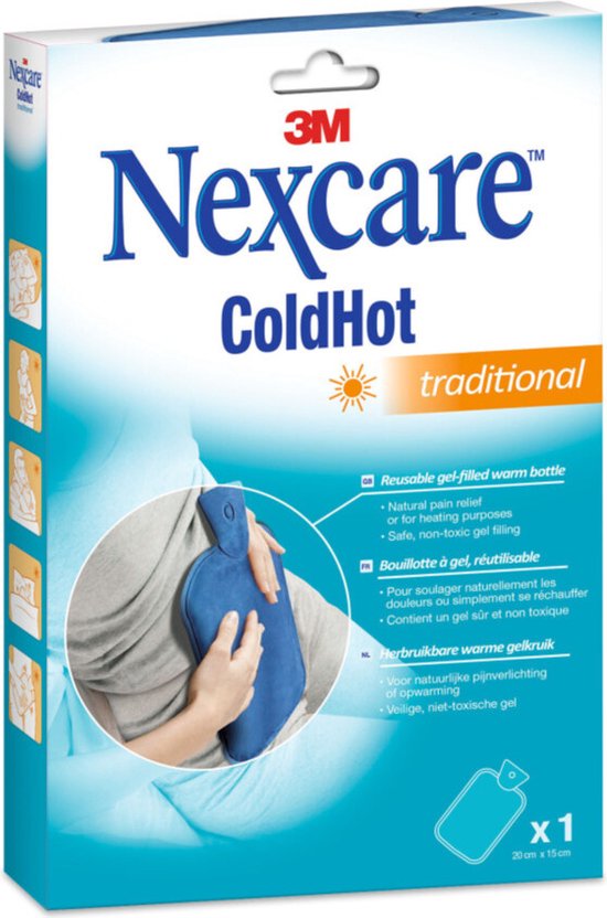Nexcare™ ColdHot Therapy Pack Traditional N1576 | Gel-warmwaterkruik Veilig en niet-giftig Zacht, fluweelachtig oppervlak 1 Compressen