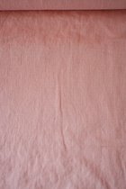 Linnen uni licht roze 1 meter - modestoffen voor naaien - stoffen Stoffenboetiek