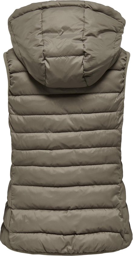 Gilet Matelassé Long ONLY Onlstacy – Col Haut, Uni, 100% Polyester, Style Décontracté Féminin