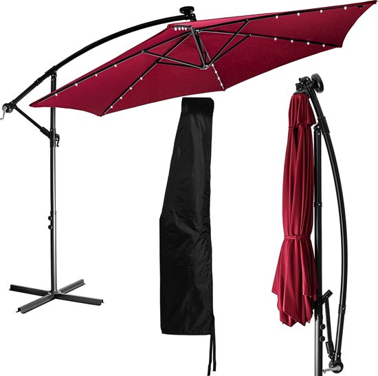 Zweefparasoldoek Hacienda - 300x400 rechthoek (mid grey
