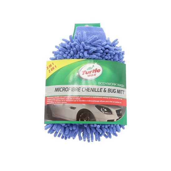 Turtle Wax Microfibre Chenille & Bug Mitt - Gant de lavage de voiture en microfibre