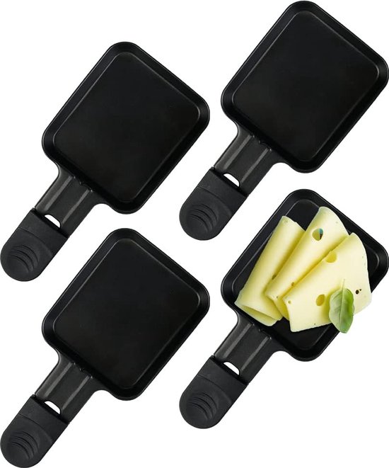 Foto: Raclette pannetjes voor raclette grill accessoires raclette gerecht pannen antiaanbaklaag 4 stuks raclette pannetjes voor raclette grill accessoires raclette gerecht pannen met antiaanbaklaag 4 stuks 