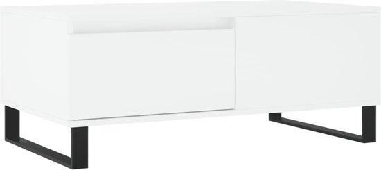 vidaXL Salontafel 90x50x36,5 cm bewerkt hout grijs sonoma, tafel, bijzet tafel, salon tafel, bijzettafel, koffietafel, koffie tafel