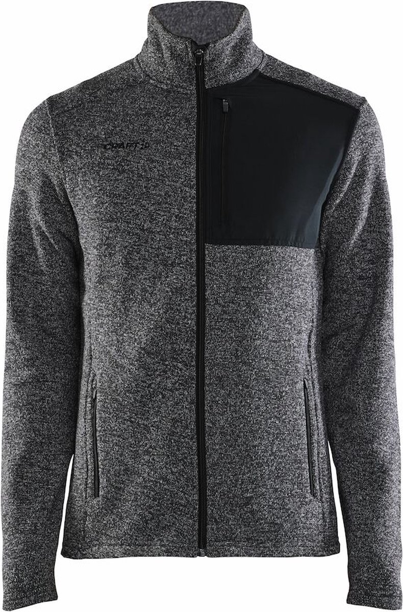 Craft ADV Explore Heavy Fleece Jacket M 1912218 - Black/Melange - XXL