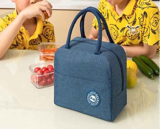 Sac isotherme déjeuner - lunch bag adultes - enfants - lunch box - sac pique-nique - sac isotherme - coolbag - étanche - lunch bag - sac isotherme - Zwart