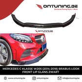 Mercedes C Klasse W205 (2014-2018) Brabus Look Front Lip Glans Zwart