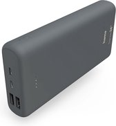 Hama Supreme 24HD USB-C Powerbank 24000mAh - 2 x USB-A / 1 x USB-C output - 1 x USB-C / Micro-USB input - Geschikt voor iPhone en Samsung - Grijs