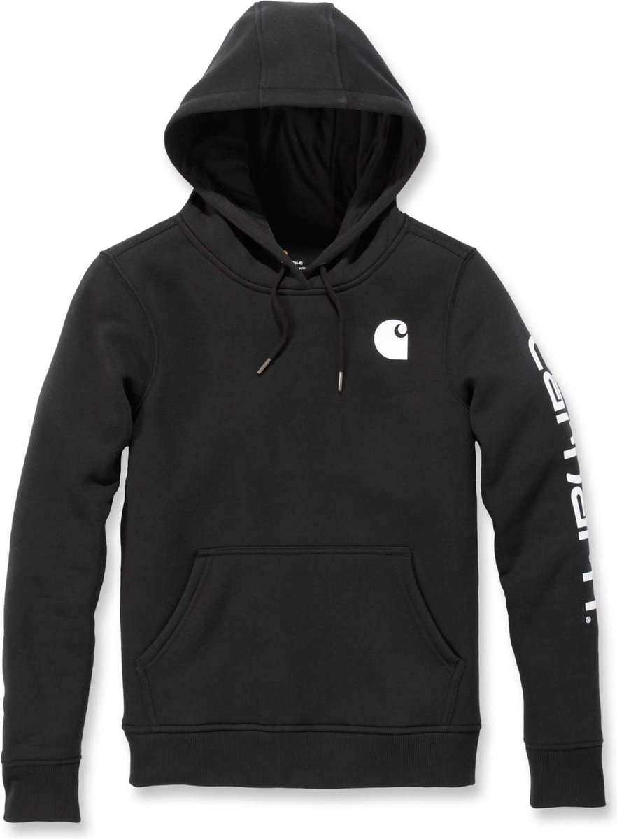 Carhartt Clarksburg Logo Sweatshirt Dames M Zwart