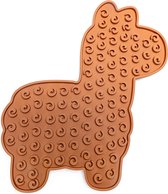 Beeztees Puppy Likmat Lama Molly - Hondenspeelgoed - Silicone - Terracotta - 25x22x1 cm
