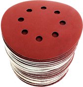 Disques abrasifs, diamètre : 125 mm, 8 trous ; lot de 60 pièces : Feuilles abrasives, disques abrasifs pour ponceuses excentriques : 10 x P40, 10 x P60, 10 x P80, 10 x P120, 10 x P180 et 10 x P240