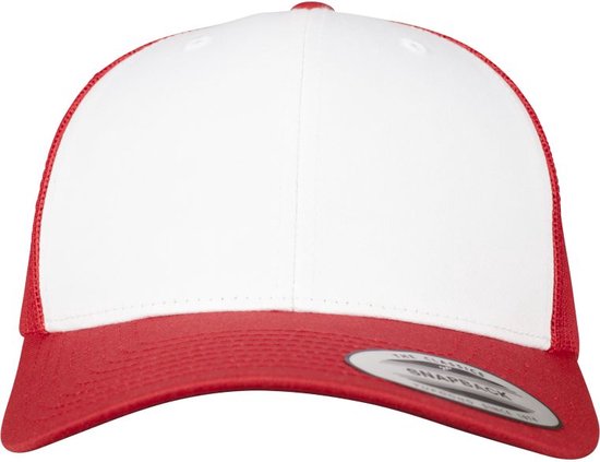 Urban Classics Flexfit cap Retro trucker red white