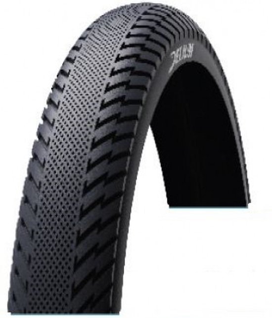 20 inch Fatbike buitenband streetfightr fatbike 20x4.00 102-406 102/90-406 - Zwart van Flamingo — afbeelding 4