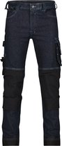 DASSY® Kyoto Jeans stretch avec poches genoux - maat 54 - BLEU JEAN/NOIR