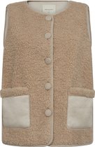 Freequent Vest Fqlamby Waistcoat 203595 Simply Taupe Dames Maat - XS