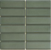 The Mosaic Factory - Barcelona Rechthoek - Wandtegels - Tegels - 29,1x29,7x0,65cm - Groen - 0,86 m²/10 vellen