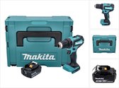 Makita DDF 485 F1J accuboormachine 18 V 50 Nm borstelloos + 1x oplaadbare accu 3.0 Ah + Makpac - zonder lader