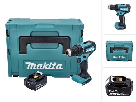 Makita DDF 485 F1J accuboormachine 18 V 50 Nm borstelloos + 1x accu 3,0 Ah + Makpac - zonder oplader