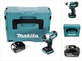 Makita DTD 155 F1J accu slagmoersleutel 18 V 140 Nm 1/4" borstelloos + 1x oplaadbare accu 3.0 Ah + Makpac - zonder oplader