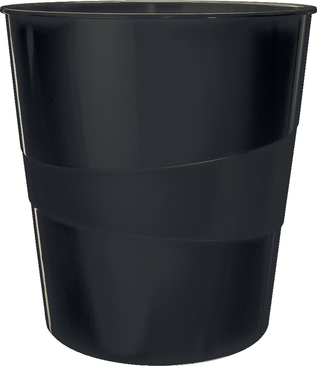 Leitz WOW Papierbak - 15 Liter - Zwart