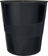 Leitz WOW Prullenbak - 15 Liter - Zwart