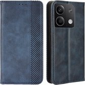 Coverup Vintage Book Case - Geschikt voor Xiaomi Redmi Note 13 5G Hoesje - Blauw