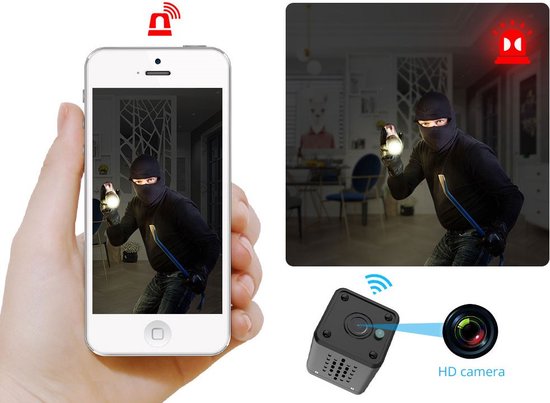WIFI mini IP-camera 2.0MP met bediening via APP en kan werken met spraakgestuurde apps. T-2028 van Technetix — afbeelding 4