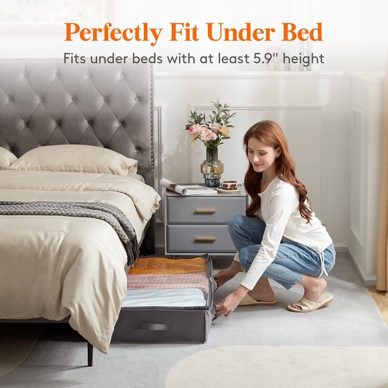 Lot De 3 Boîtes De Rangement Sous Le Lit Boîte De Rangement Sous Le Lit Avec Fenêtre