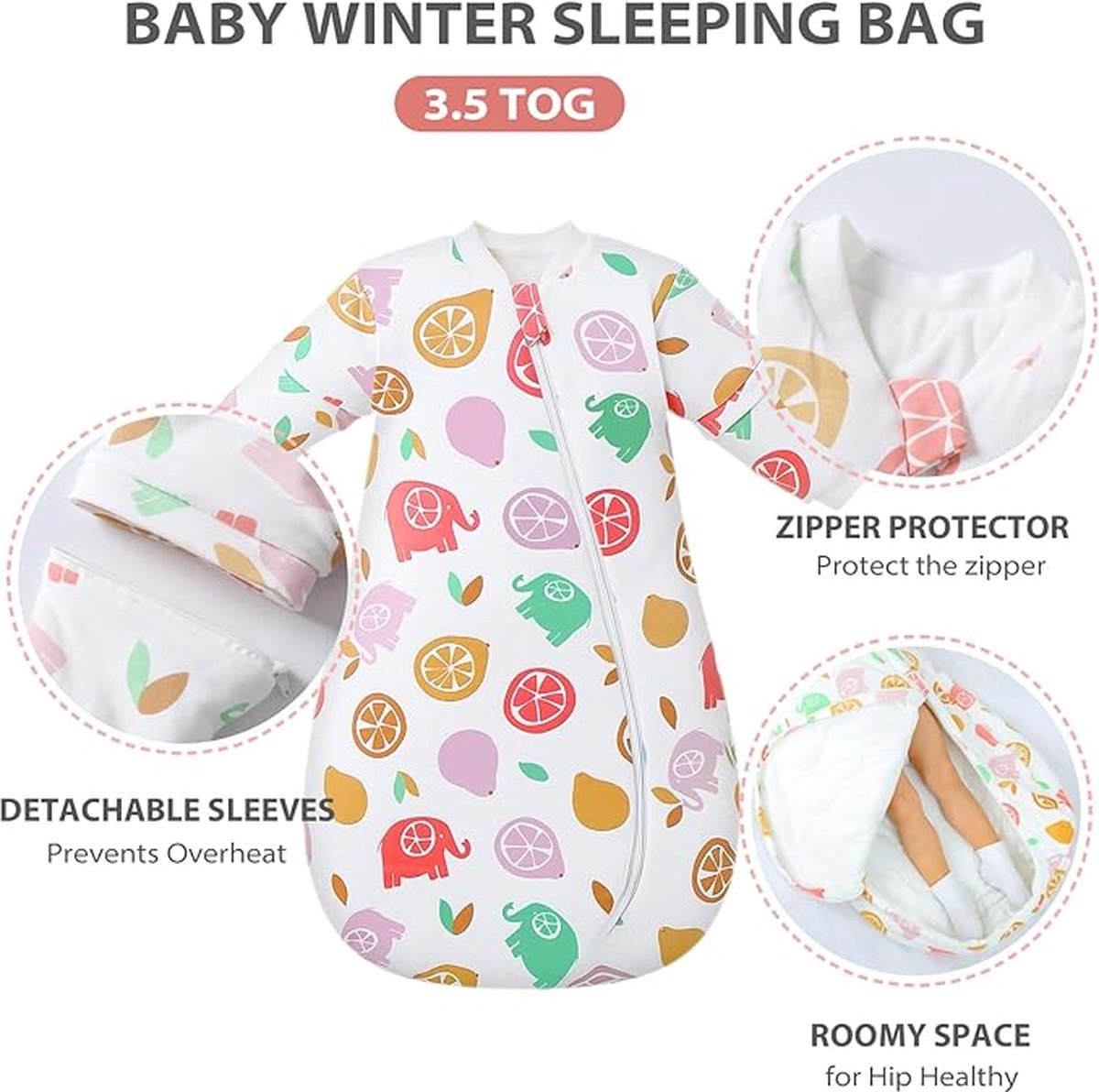 Image of ademend 100% katoen mousseline zachte inbakerdeken | Unisex slaapzak voor babymeisjes en jongens 80-95 cm