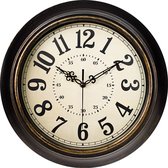 Horloge murale - Horloge silencieuse - Design Classique - Diamètre 35 cm - Horloge murale industrielle - Vintage