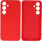 Fashion Backcover Telefoonhoesje - Color Hoesje - Geschikt voor de Samsung Galaxy S24 Plus - Rood