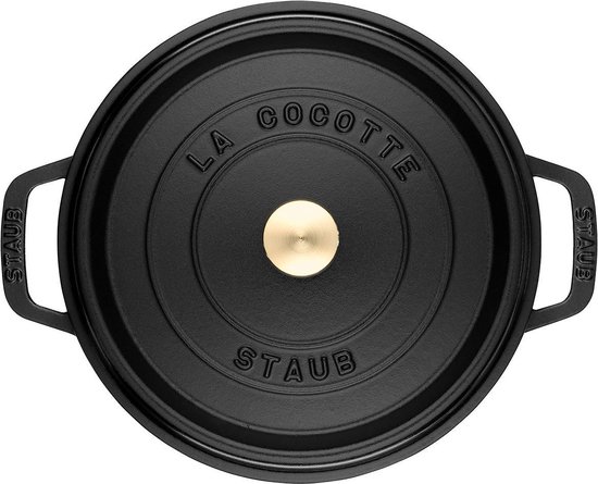 Cocotte Staub - ronde - 34 cm - noir