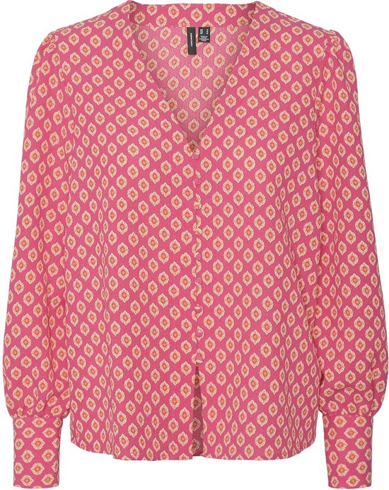 Foto: Vero moda vmimoa l s shirt wvn btq dames blouse maat s