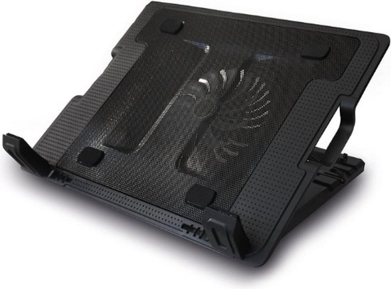 Verstelbare Laptop Koeler - met USB poort tot 17 inch - Laptop Cooler - Laptop Standaard en Cooling Pad