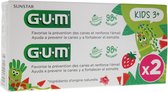 GUM Kids Fluoride Tandpasta Vanaf 3 Jaar Set van 2 x 50 ml