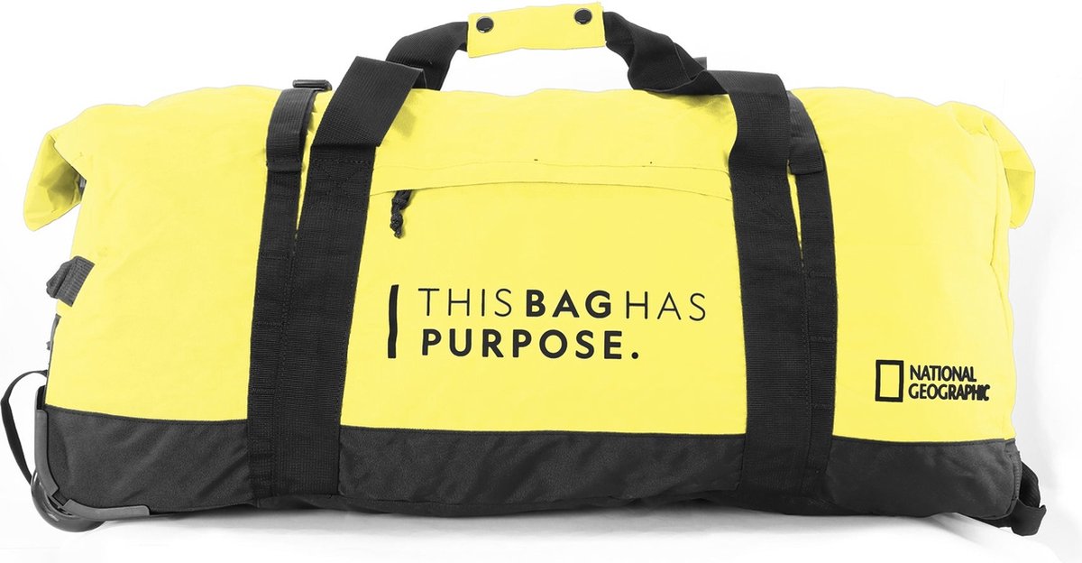 National Geographic Opvouwbare Reistas met wielen / Weekendtas - Vegan - 92 Liter (L) - Pathway - N10444 - Geel - Geel