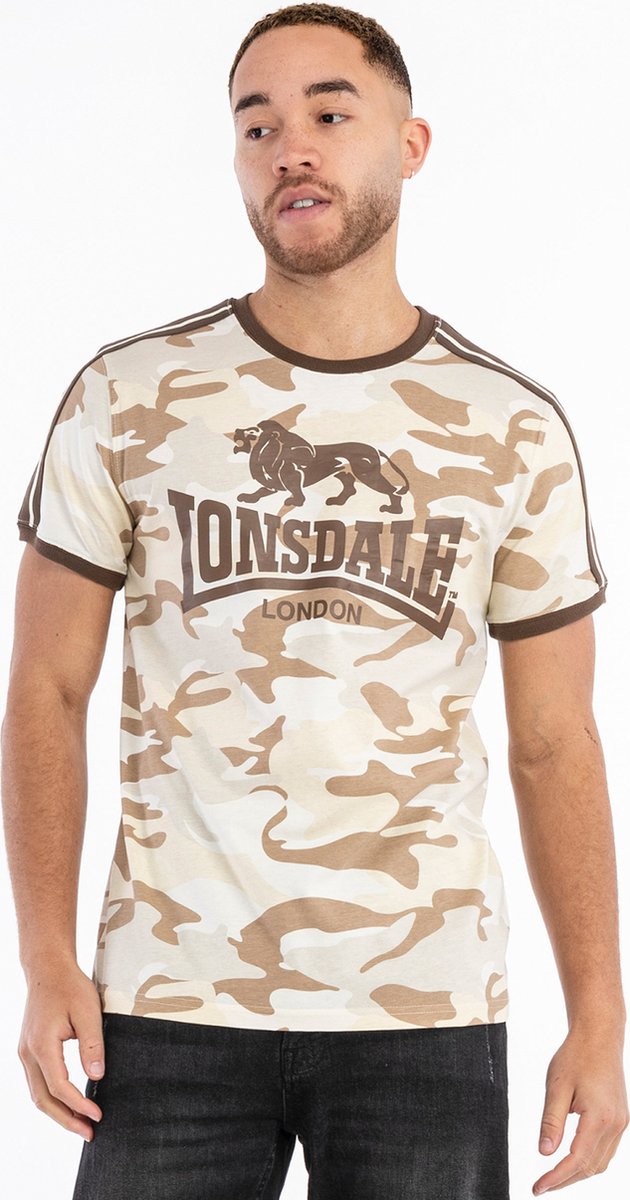 Lonsdale Cregneash T-shirt Met Korte Mouwen Beige L Man