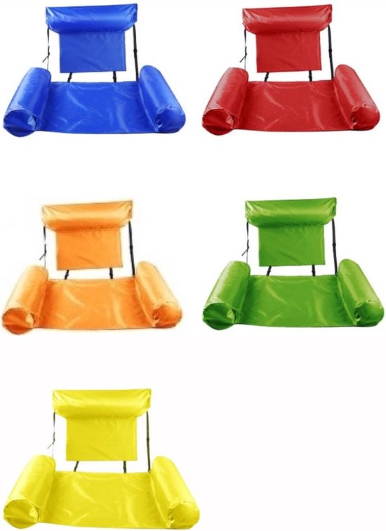 CHPN - Waterhangmat - Drijvende stoel - Waterbed - Blauw - Hangmat voor in het zwembad