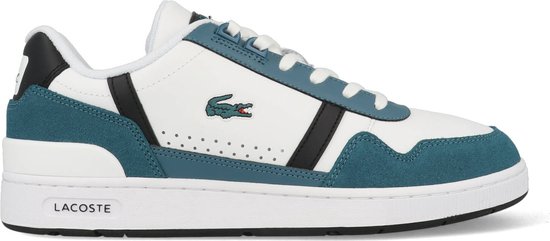 Lacoste T-Clip Heren Sneakers - Wit/Groen - Maat 47