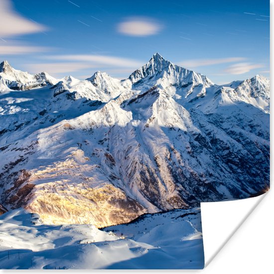 Poster Alpen - Berg - Sneeuw