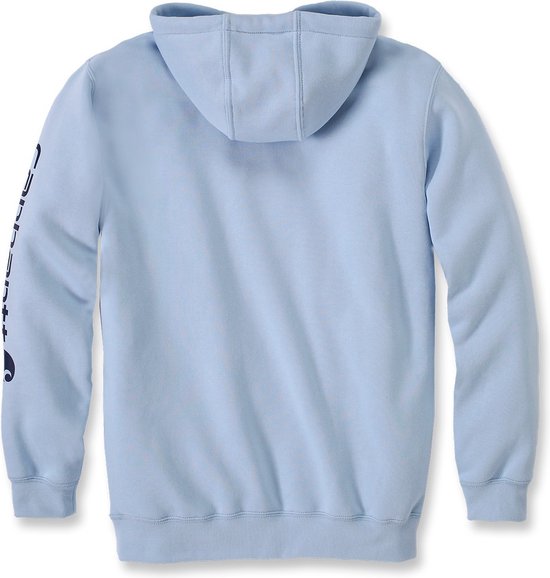 Carhartt Sleeve Logo Hooded Sweatshirt Moonstone-XS