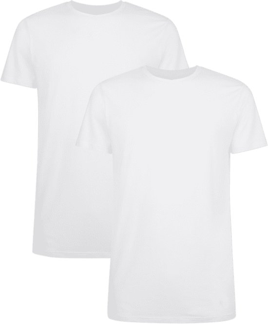 Apollo heren T-shirt Bamboe - Ronde Hals- 2-pack - Wit - S