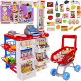 Kruzzel Toy Supermarket - Complete Speelset met Winkelwagen en Accessoires - Educatief Speelgoed
