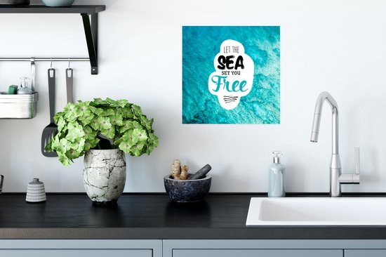 Affiche Été - Énonciations - Citations - 30x30 cm