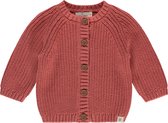 A Tiny Story baby cardigan Unisex Vest - berry - Maat 56
