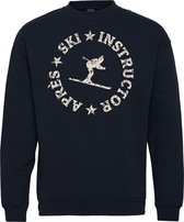 Sweater Rond Après Ski Instructor | Apres Ski Verkleedkleren | Fout Skipak | Apres Ski Outfit | Navy | maat 4XL